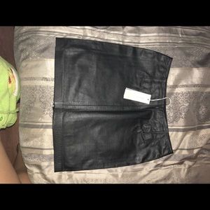 Leather skirt